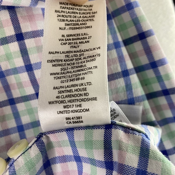 Polo Ralph Lauren Shirt Flesh Pony Mens XXL Pink Green Blue Classic Valentines - Picture 16 of 16